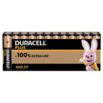 Duracell MN2400 CP24 Plus Power AAA Battery Alkali-Manganese 1.5 V 24 pc
