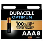 Duracell Optimum MX2400 AAA Alkaline Batteries 1.5V - Pack of 8