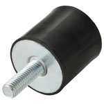 TRU COMPONENTS TC-13745708 Rubber Bumpers 43 Shore A max load 60 kg