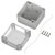 TRU COMPONENTS TC-13865084 Casing 90x90x75mm ABS PC Light Grey Transparent