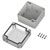 TRU COMPONENTS TC-13865092 Universal Encl. Light grey Transparent PC 90x90x75mm