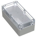 TRU COMPONENTS TC-13865148 Enclosure Light grey/Transparent ABS/PC 200x100x75mm