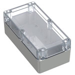 TRU COMPONENTS TC-13865156 Uni Enclosure PC Light grey Transparent 200x100x75mm