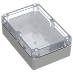 TRU COMPONENTS TC-13865172 Enclosure PC 209.7x139.8x75mm Light grey Transparent