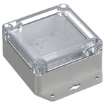 TRU COMPONENTS TC-13865244 Ind. casing Light grey Transparent PC 121.5x91.5x45mm