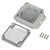 TRU COMPONENTS TC-13865244 Ind. casing Light grey Transparent PC 121.5x91.5x45mm