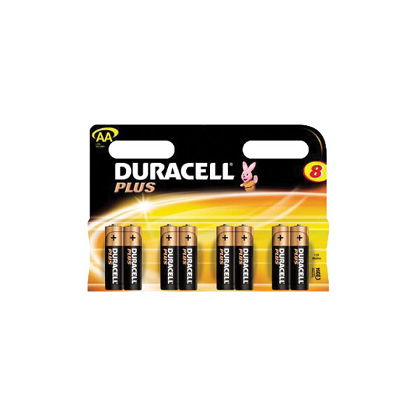 Duracell Plus Aa Batteries Pack Of 8 Rapid Online