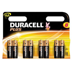 Duracell Plus AA Batteries - Pack of 8