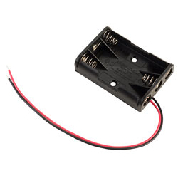 Keystone 2480 Battery Holder for 3 x AAA with 150mm Flying Leads