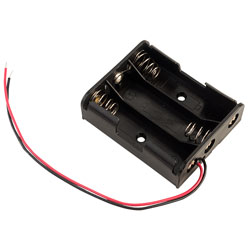 Keystone 2465 Battery holder for 3 x AA - and Flying Leads