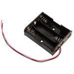 Keystone 2465 Battery Holder for 3 x AA with 150mm Flying Leads