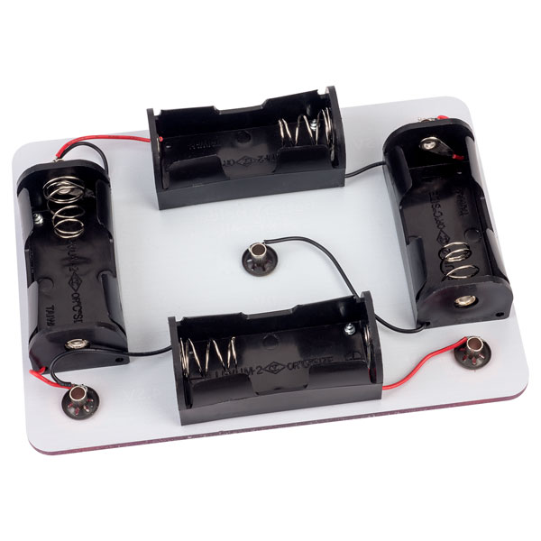 PSU Base 4 x C Battery Holder with Sockets | Rapid Online