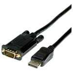 Value 11.99.5801 DisplayPort/VGA Adapter Cable Black 1.50 m