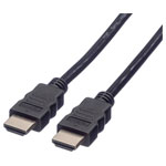 Value 11.99.5902 HDMI cable Black 2.00 m 8K UHD double shielding HDMI-A plugs