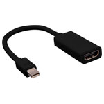 Value 12.99.3130 Mini DisplayPort to HDMI Adapter Cable Black 0.15 m
