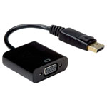 Value 12.99.3136 Adapter cable DisplayPort/VGA Black 0.15m