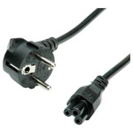 Value 19.99.1028 Current Cable Black 1.80 m IEC Mains Power Cable
