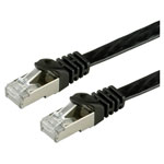 Value 21.99.0971 RJ45 CAT 6 Network cable 1m Black