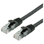 Value 21.99.1085 RJ45 CAT 6 U/UTP Network cable Black 10 m