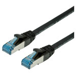 Value 21.99.1962 RJ45 Network cable CAT 6A Black Halogen-free 2.00 m