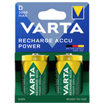 Varta 56720101412 Rechargeable D Battery 3000 mAh 1.5V 2 pack