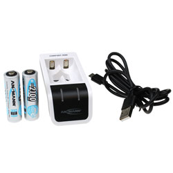 Ansmann 1001-0091-01 Comfort Mini with 2x AA2100 Battery Charger