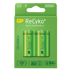 GP GPRHC30CB026 GP ReCyko 3000mAh C card of 2