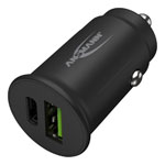 Ansmann 1000-0029 USB A and USB C In Car-Charger CC230PD with QC3.0