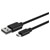 Ansmann 1700-0129 Black Charging Cable USB A to Micro USB 1M length