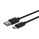 Ansmann 1700-0130 Black Charging Cable USB A to USB C 1M length