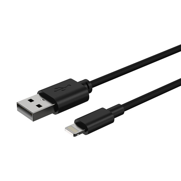 Ansmann 1700-0131 Blk Charging Cable USB A -Apple Lightning Connec...