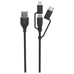 Ansmann 1700-0136 Cable USB to 3-in-1 120cm