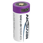 Ansmann 1300-0015 16340 Li-Ion - USB Rechargeable CR123A