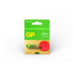 GP GPPCA24AU649 GP Ultra Alkaline AAA 12's Single hook paper box