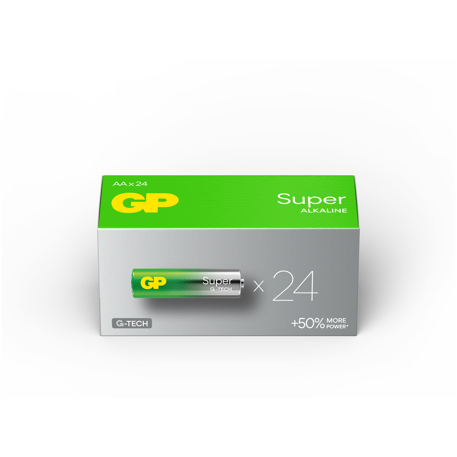 GP GPPCA15AS650 GP Super Alkaline AA 24's Paper box | Rapid Electronics