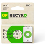 GP GPRHV208R088 GP Recyko NiMH 200mAh 9V 1's paper box