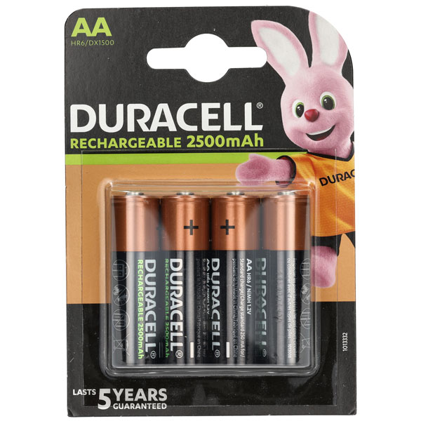 duracell rechargeable batteries blinking red