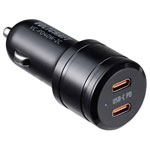 VOLTCRAFT VC-13431420 USB charger 40W 2x USB-C Power Delivery Black Car