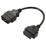 VOLTCRAFT VC-14256760 VC-OBD 81-020 OBD II cable extension Black 2m Length