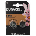 Duracell 5000394203921 DL2032B2 Lithium Coin Cell Battery (Pack of 2)