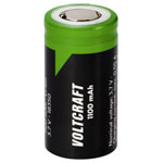 VOLTCRAFT VC-18350 Battery Rechargeable Lithium 3.7V 1100mAh Flat top