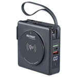 VOLTCRAFT VC-16676670 Travel charger 20W 1x USB-A 3x USB-C Black Indoors