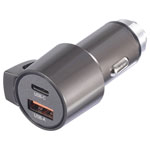 VOLTCRAFT VC-16690845 USB charger USB-A USB-C Black Car Charger 45W