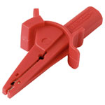 VOLTCRAFT VC-17155595 Alligator clip 4 mm jack connector CAT IV 600 V Red