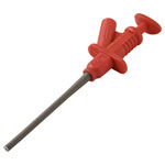 VOLTCRAFT VC-17155665 MSK-122 Safety test clip 4 mm CAT II 1000 V Red