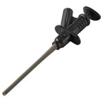 VOLTCRAFT VC-17155670 Safety test clip 4 mm jack connector Black