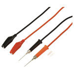 VOLTCRAFT VC-17182155 MSL-310 Test lead Alligator clips Red Black 1 m Pair