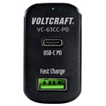 VOLTCRAFT VC-63CC-PD Car USB charger 3A 1xUSB-C 1xUSB-A USB-PD