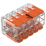 WAGO 221-420-15 221 Series Connector Clip 10 pins 0.14-4 mm² Transparent Orange