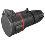 Walther Werke FW311506CC connector 16A 5-pin 230V/400V 1 piece red plastic